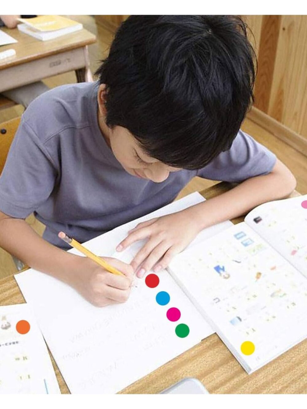 1050 PCS Color Coding Labels Circle Dot Stickers,10 Color Style Colorful Coding - Picture 3 of 8